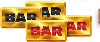 Classic BAR symbol on the reels